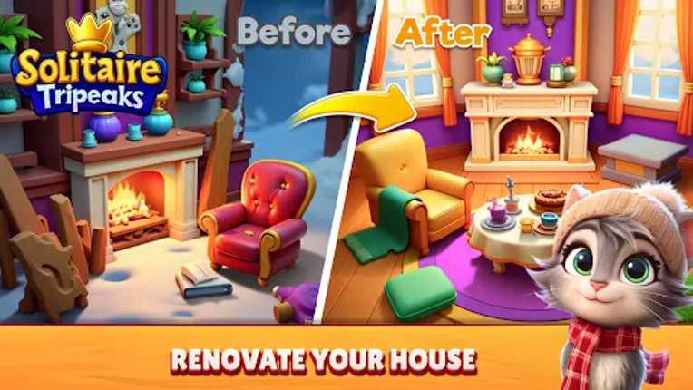 Christmas Solitaire TriPeaks screenshot