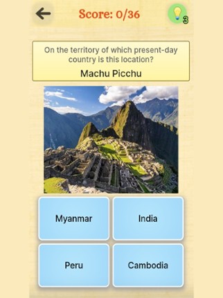 History Game screenshot