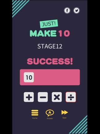 Just make 10  Simple math game Image