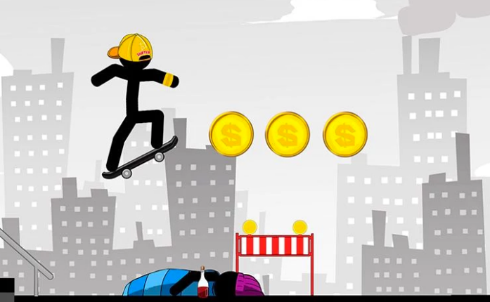 Stickman Skate 360 Epic City Image