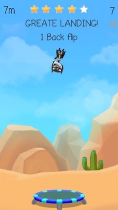 Trampoline Backflip - Diving Madness Man Games screenshot