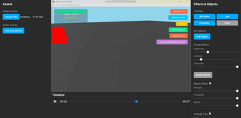 Video Editing Application screenshot