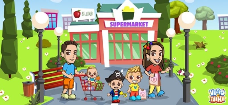 Vlad and Niki Supermarket game screenshot