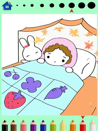 Baby Girls Doll Coloring Book Image