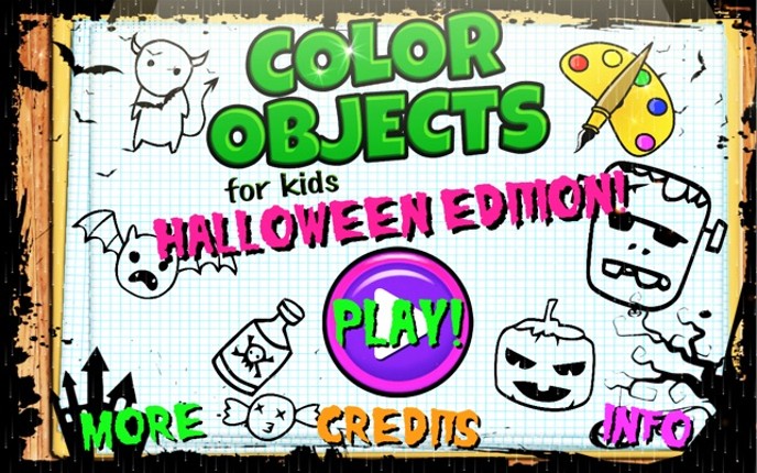 Color Objects Kids Halloween screenshot