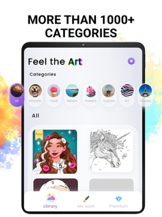 Coloring book Color by number screenshot