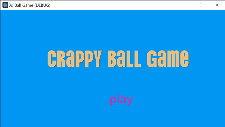 Crappy ball game Image
