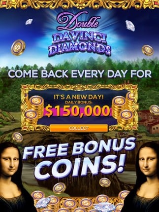 Double Da Vinci Diamonds: FREE Vegas Slot Game Image