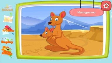 English Animal Zoo Puzzles - ABC First Words Image