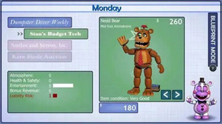 Freddy Fazbear's Pizzeria Simulator screenshot