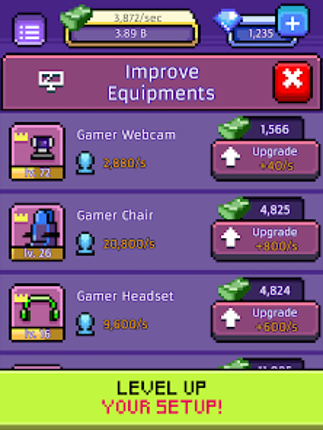 xStreamer: Idle Simulator Game screenshot