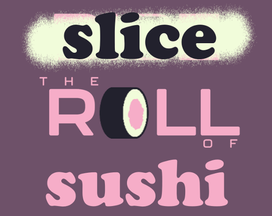 slice the roll of sushi Image