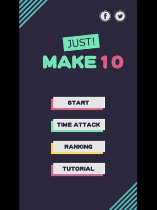 Just make 10  Simple math game screenshot