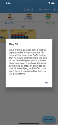 Kanban Simulator screenshot