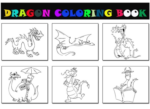 Learn to Color Wizard with Fantasy Dragon screenshot