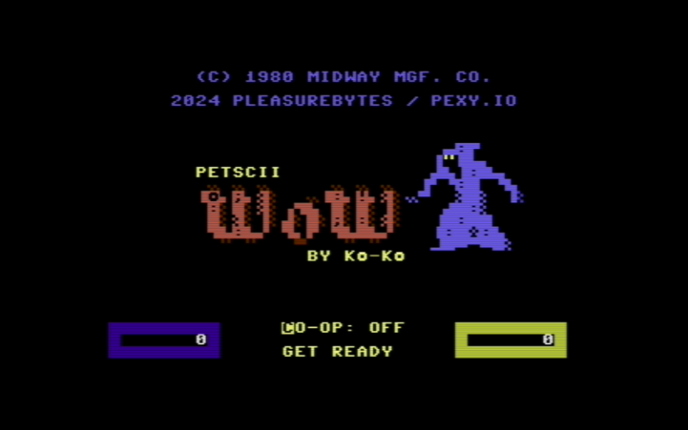 PETSCII Wizard of Wor Commodore Plus/4 version Image