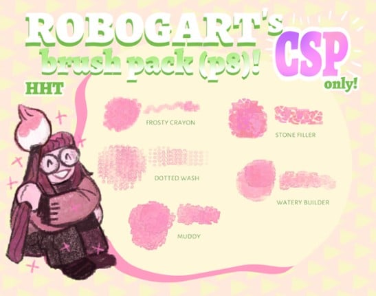 ROBOGART's Brush Pack (P2)! [CSP brushes, .sut files!] Game Cover