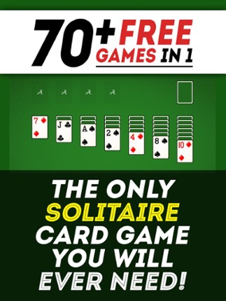 Solitaire 70+ Free Card Games in 1 Ultimate Classic Fun Pack : Spider, Klondike, FreeCell, Tri Peaks, Patience, and more for relaxing screenshot