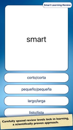 Spanish Vocabulary Practice screenshot