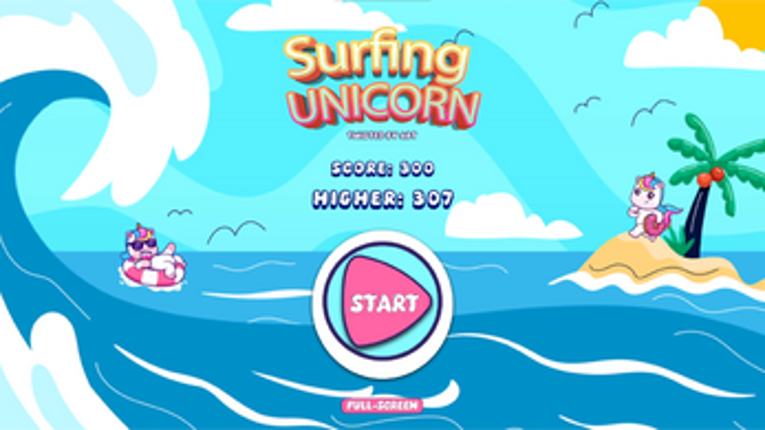 Surfing Unicorn Image