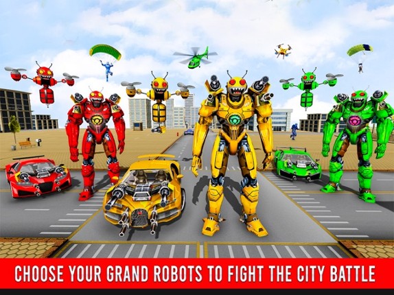 Bee Robot Transform Game 3D screenshot