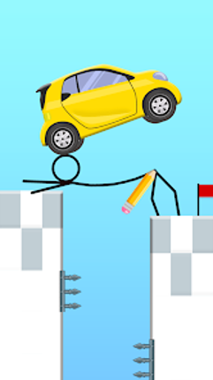 Draw 2 Bridge: Draw Save Car screenshot
