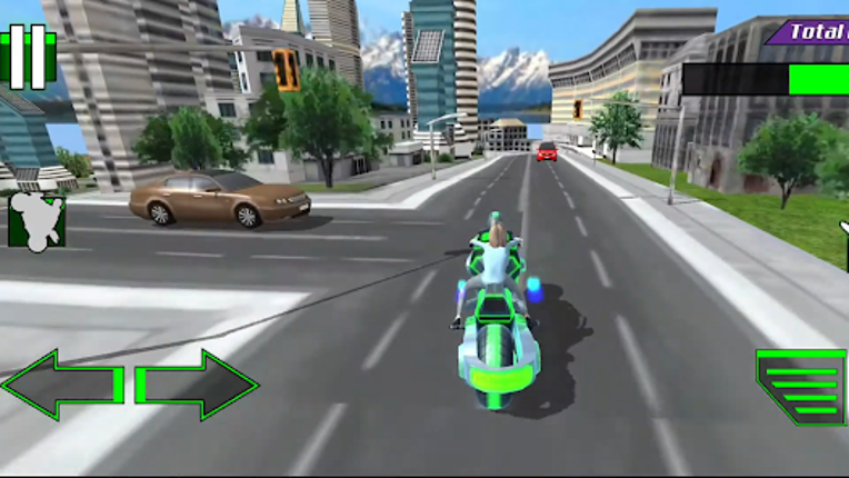 Light Bike Flying Stunts Image