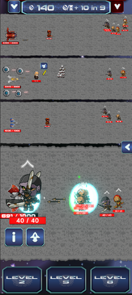 X Hero Line Defense War screenshot