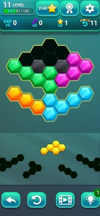 Hexa Gems Puzzle screenshot