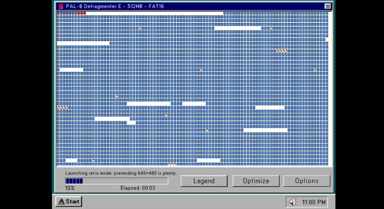 Idle Defragmenter 95 screenshot