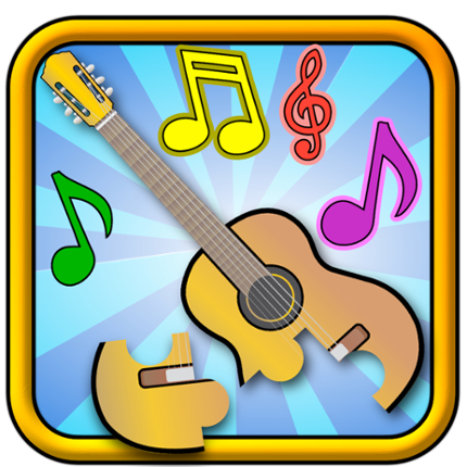 Kids Musical Jigsaw Puzzles - shape and matching childrens game suitable for toddlers and preschoolers Image
