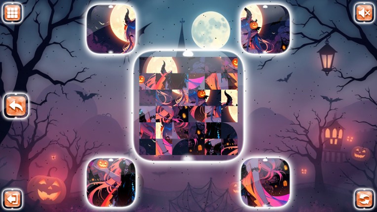 Lovely Anime Puzzle: Halloween screenshot