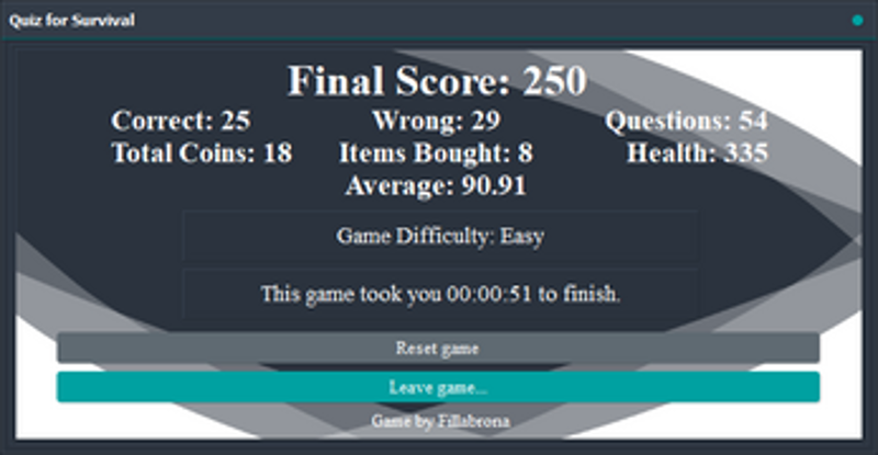 Quiz for Survival Image