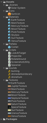 Simple Solar System Simulator screenshot