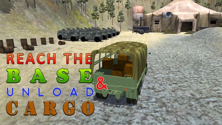 Army Cargo Truck Simulator - Deliver food supplies to military camps in this driving simulation game Image