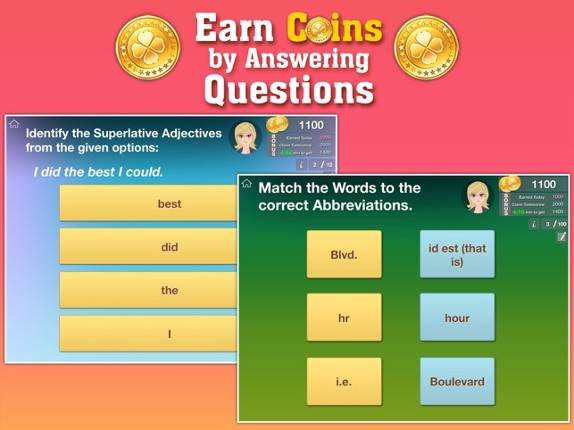 First Grade Grammar by ClassK12 - A fun way to learn English Language Arts [Lite] screenshot