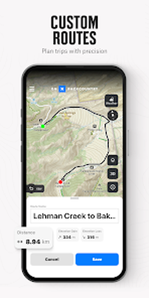 onX Backcountry Trail Maps GPS screenshot