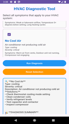 Heating and Cooling Diagnosis Image