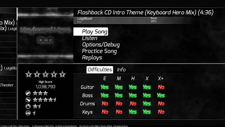 Keyboard Hero screenshot