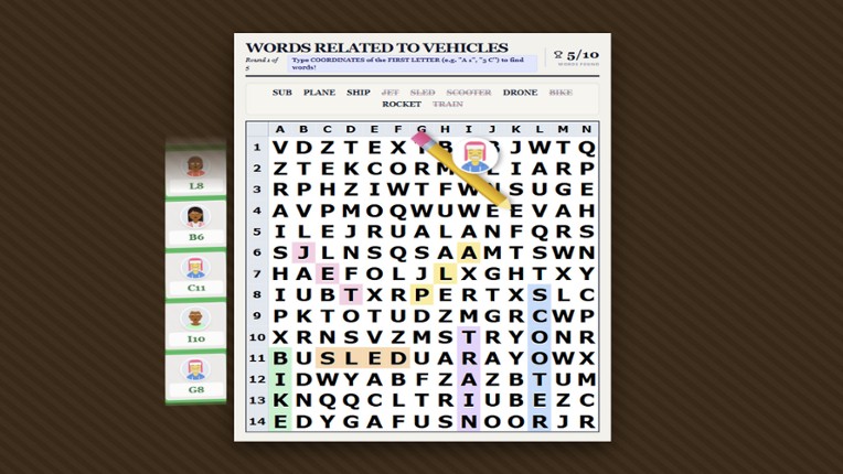 Raisin's Wordsearch screenshot