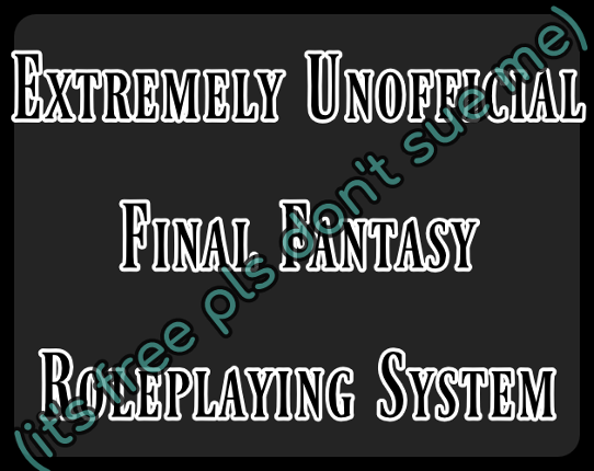 Unofficial Final Fantasy Roleplaying System Game Cover