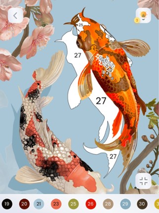Coloring book Color by number screenshot