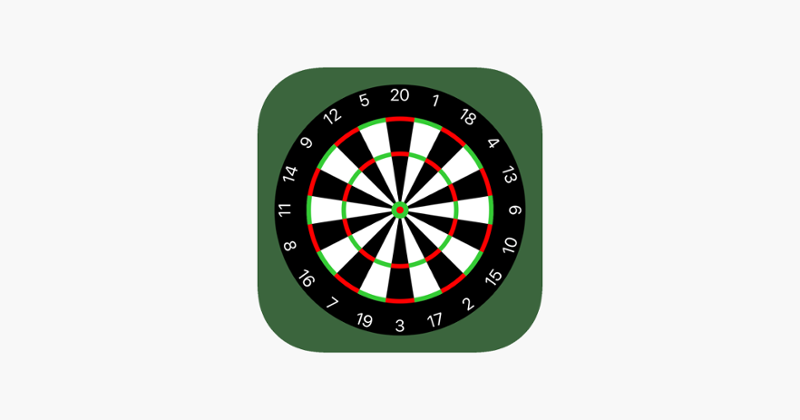 Cricket Darts Chalkboard Image