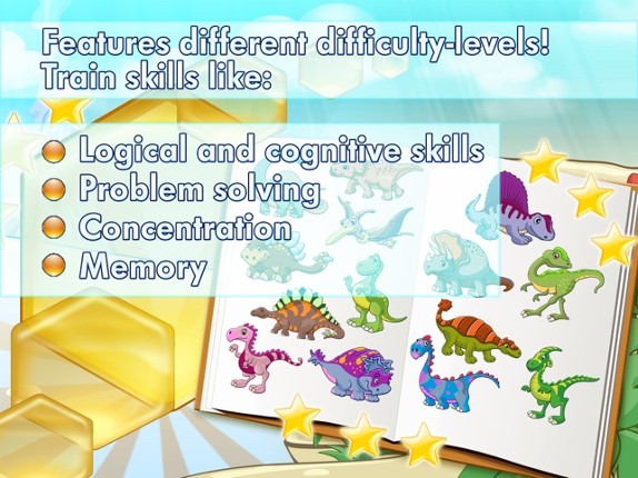 Dinosaurs walking with fun HD jigsaw puzzle game screenshot