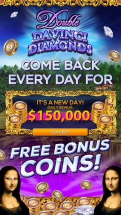 Double Da Vinci Diamonds: FREE Vegas Slot Game screenshot