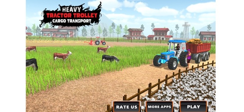 Farmer Tractor Cargo Transport Image
