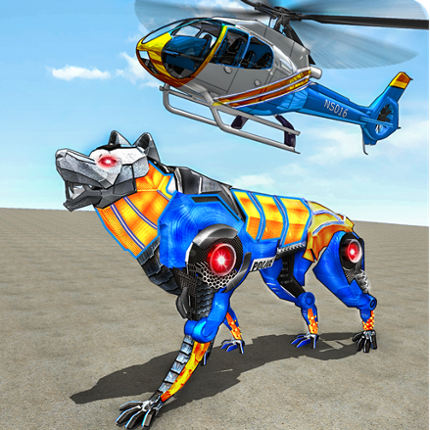 Wolf Robot Police Copter Games Image