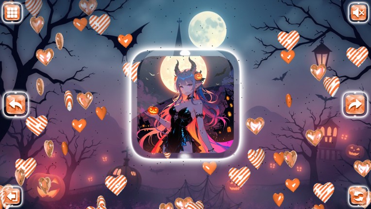 Lovely Anime Puzzle: Halloween screenshot