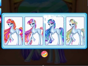 Rainbow Pony Care-Girl Game Image