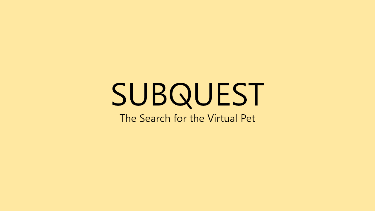 Games like SubQuest - The Search for the Virtual Pet